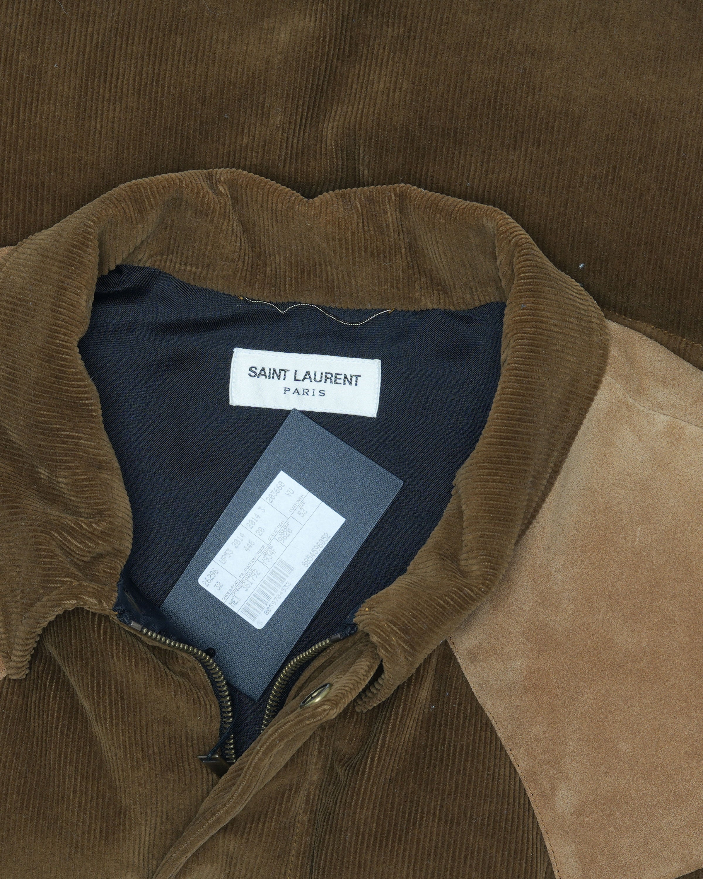 Suede and Corduroy Down Vest