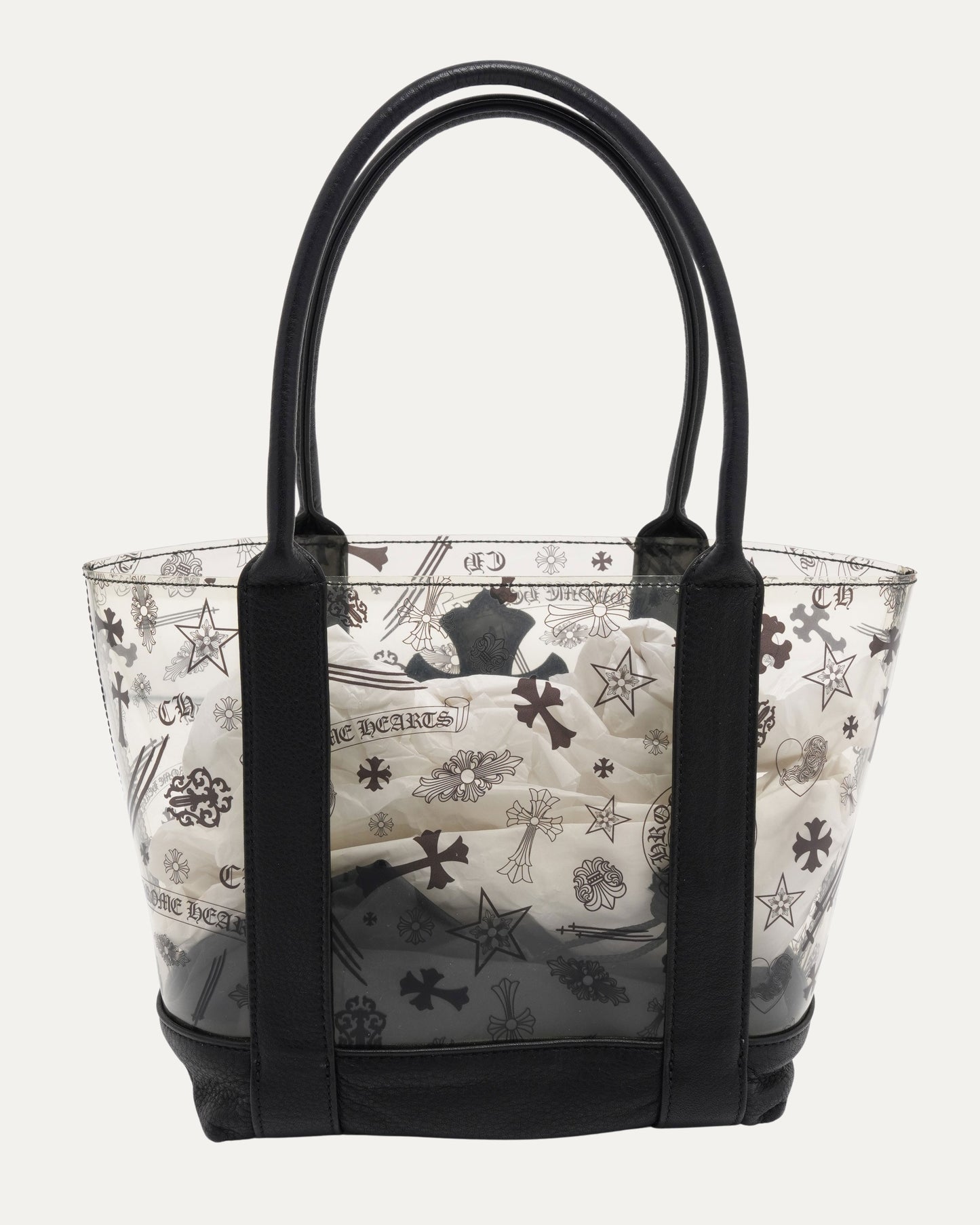PVC Cross Patch Tote Bag
