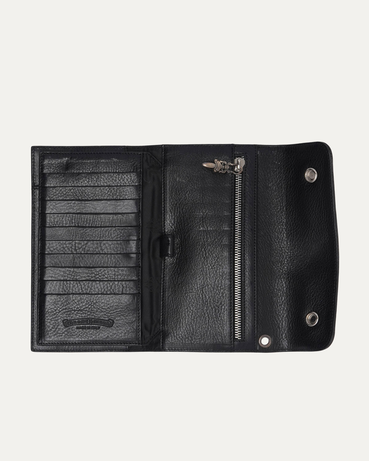 Leather Snap Wave Wallet