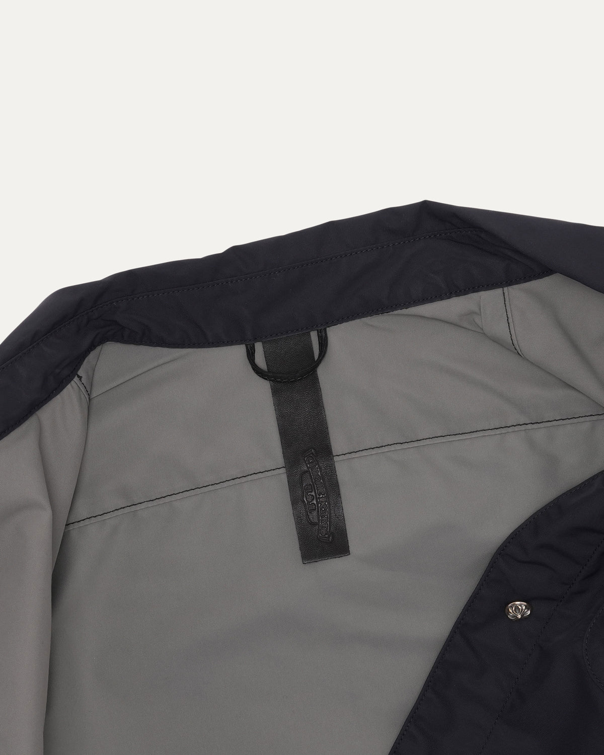 Cross Patch Cropped Nylon Shirt