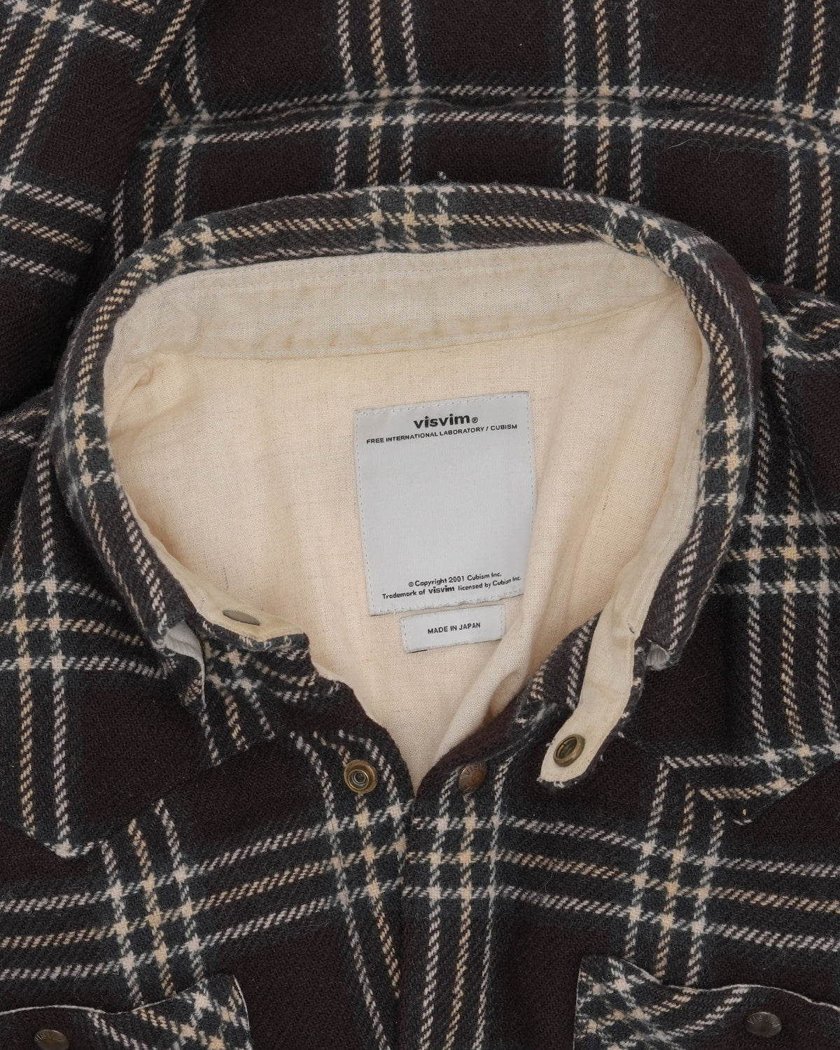 Wool Kerchief Down Shirt Jacket