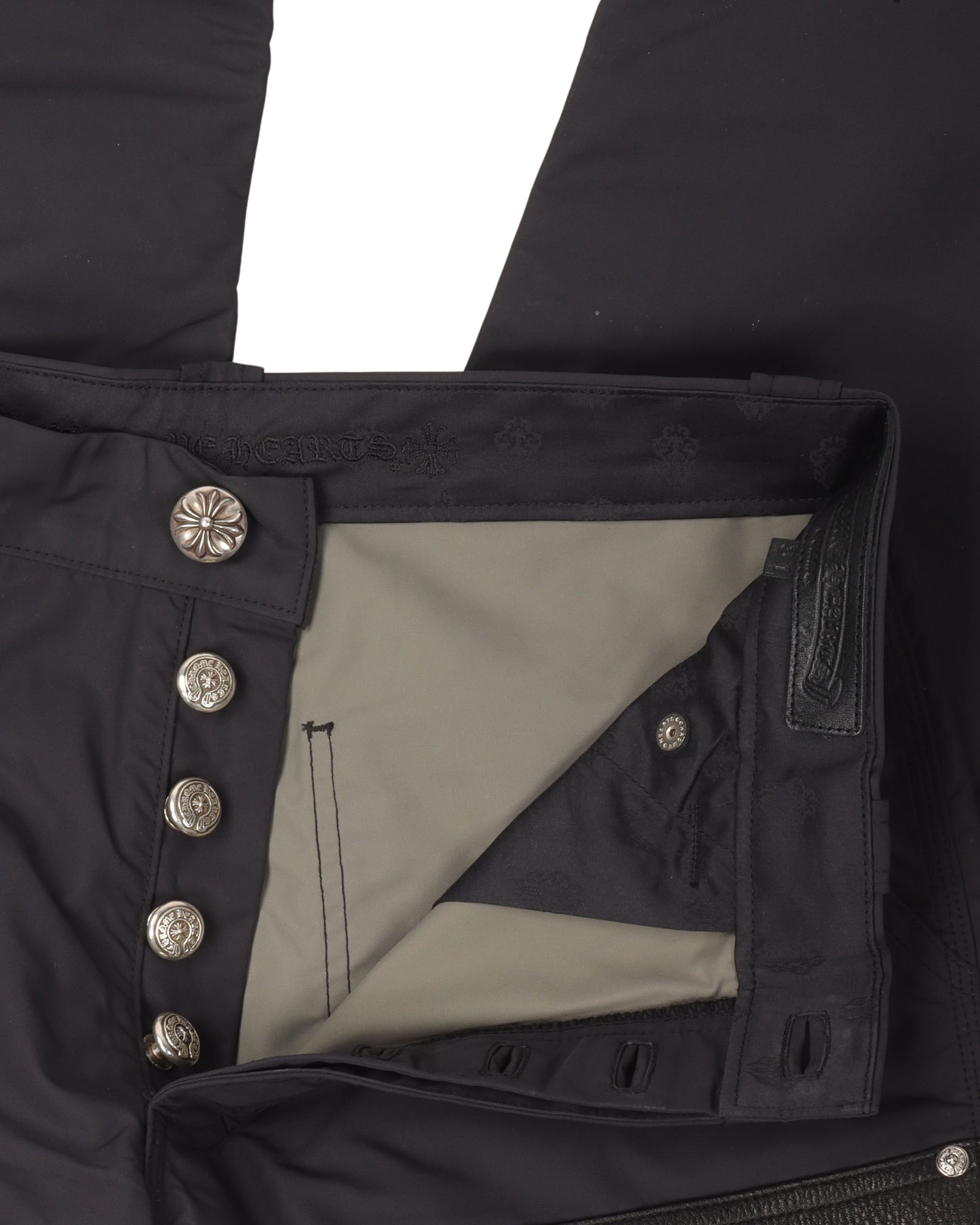 Leather Double Knee Nylon Carpenter Pants