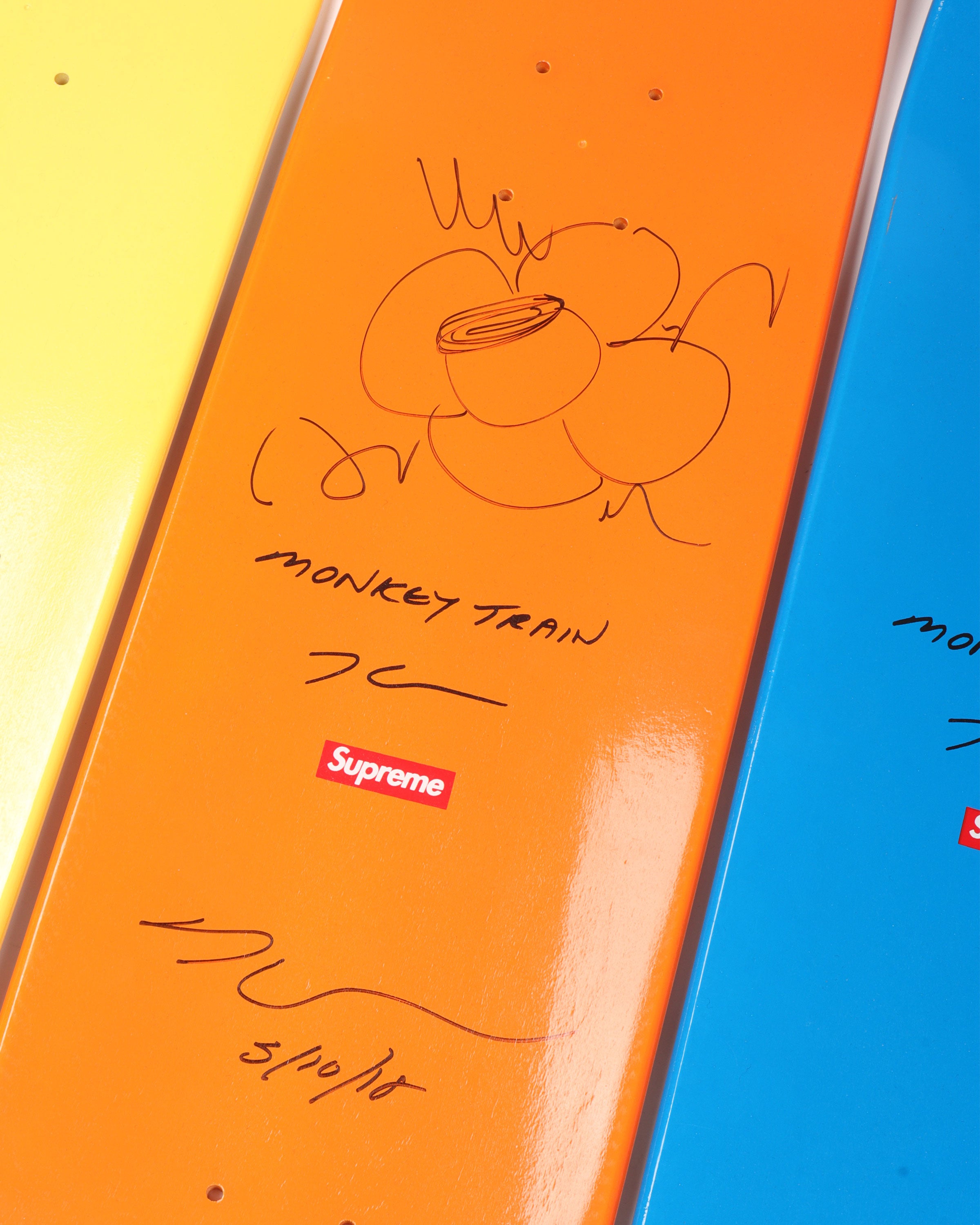 Jeff Koons Signed Set of Three Skateboard Decks