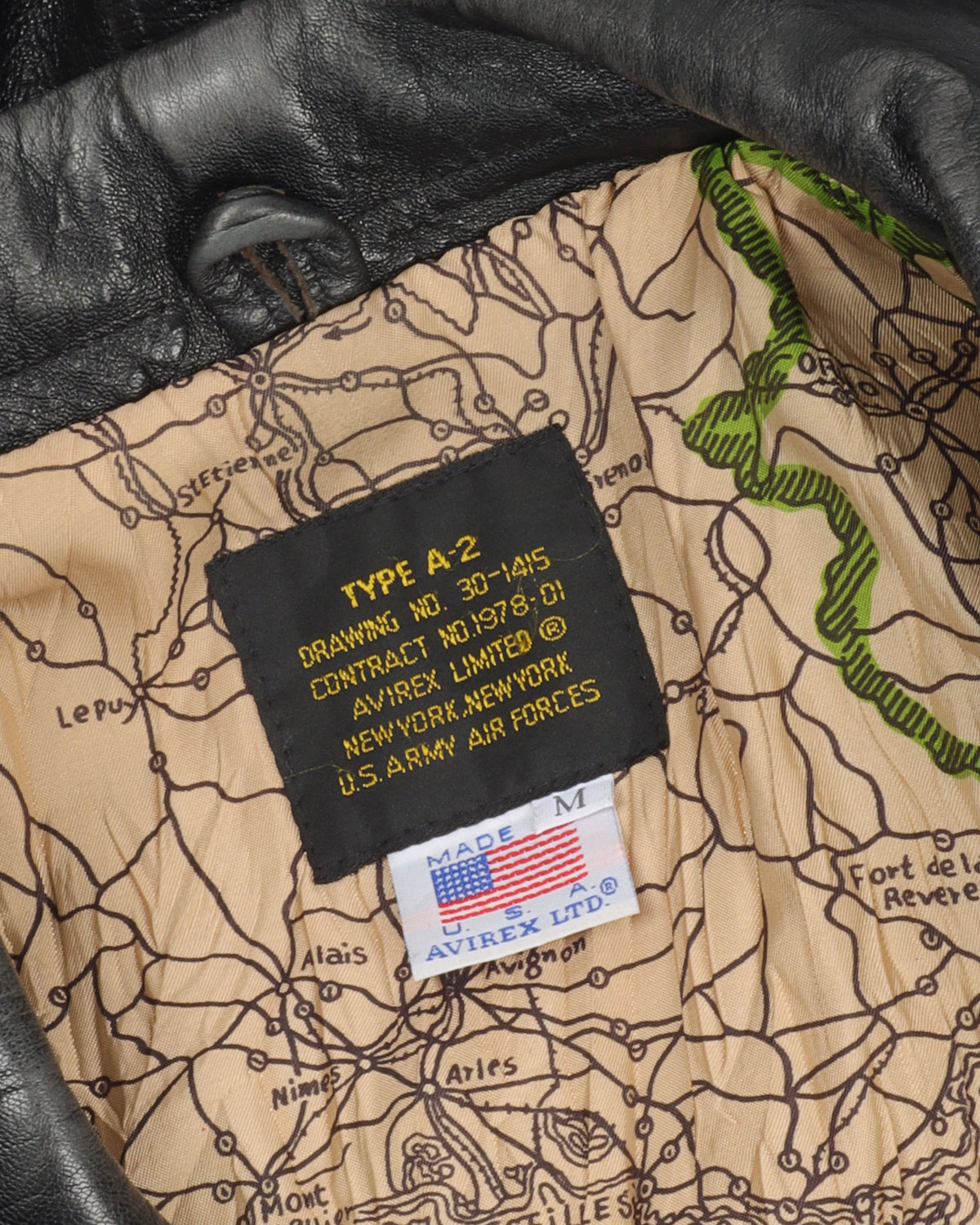 Avirex Type A-2 Leather Bomber Jacket