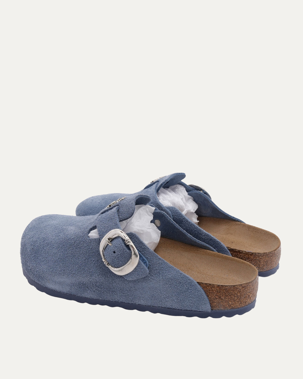 Dagger Embellished Birkenstock Boston Suede Mule