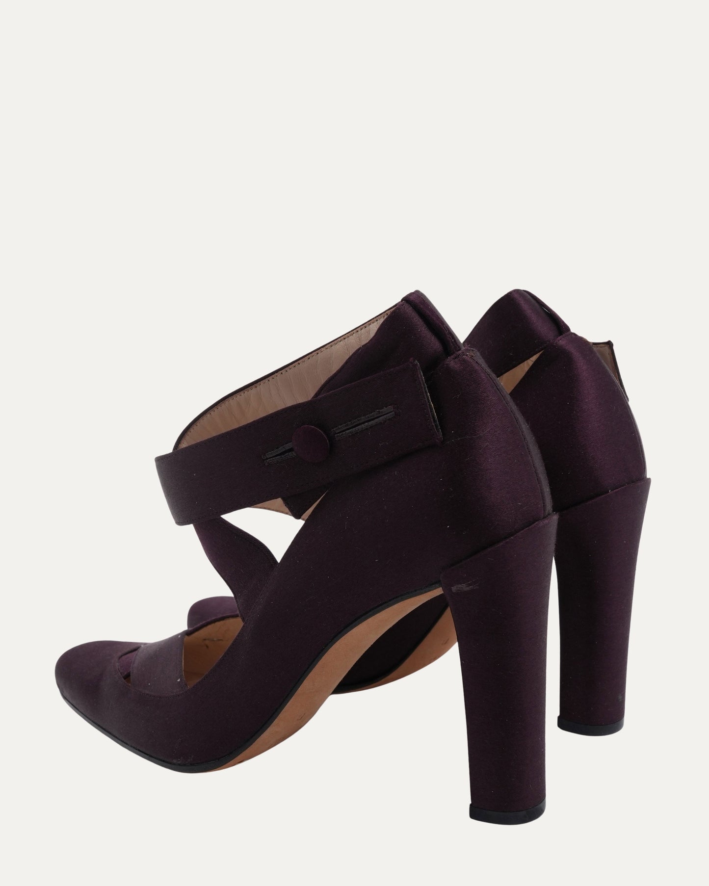 Tom Ford Era FW 2001 Satin Ballerina Mary Jane Heels