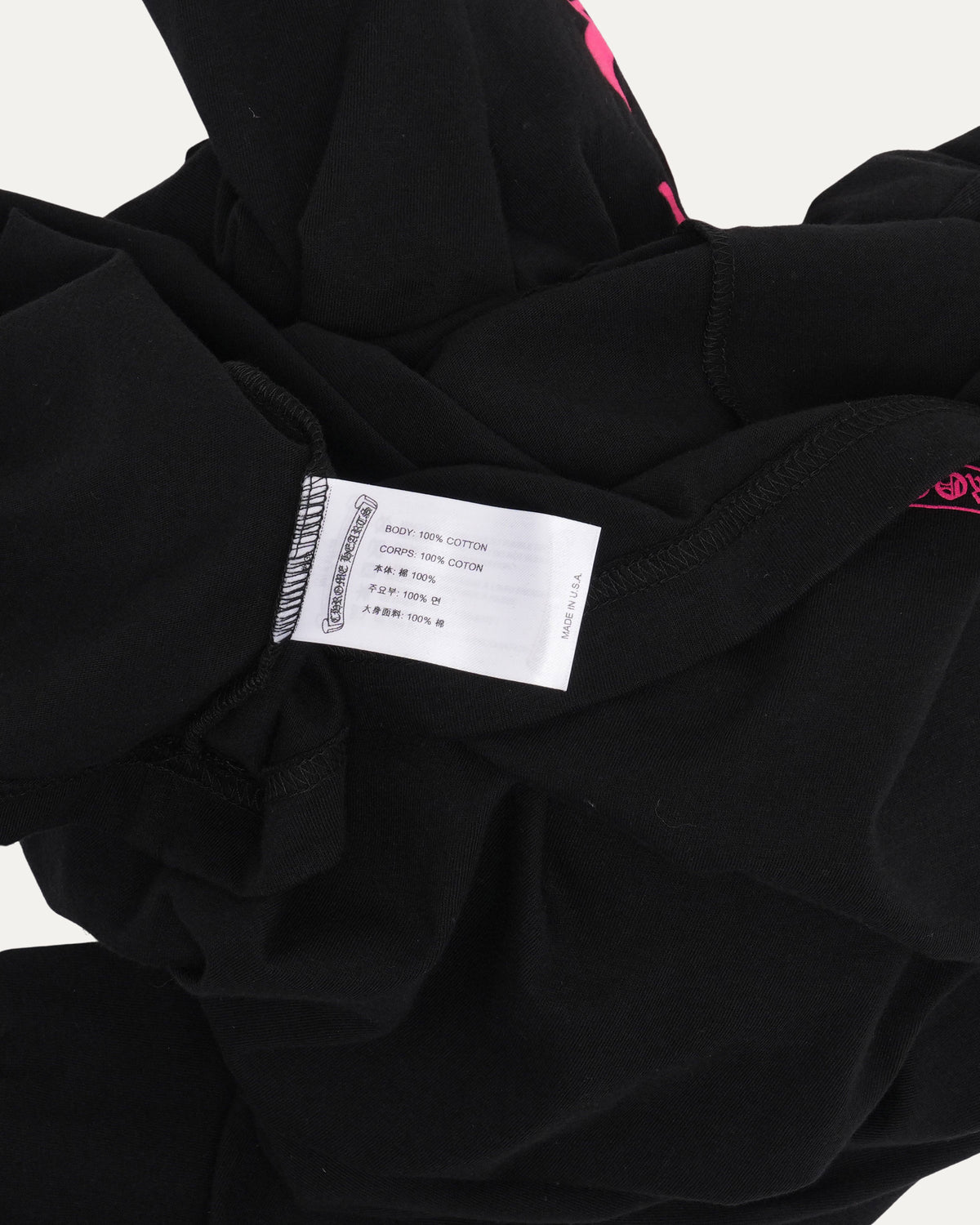 Neck Logo Long Sleeve Pocket T-Shirt