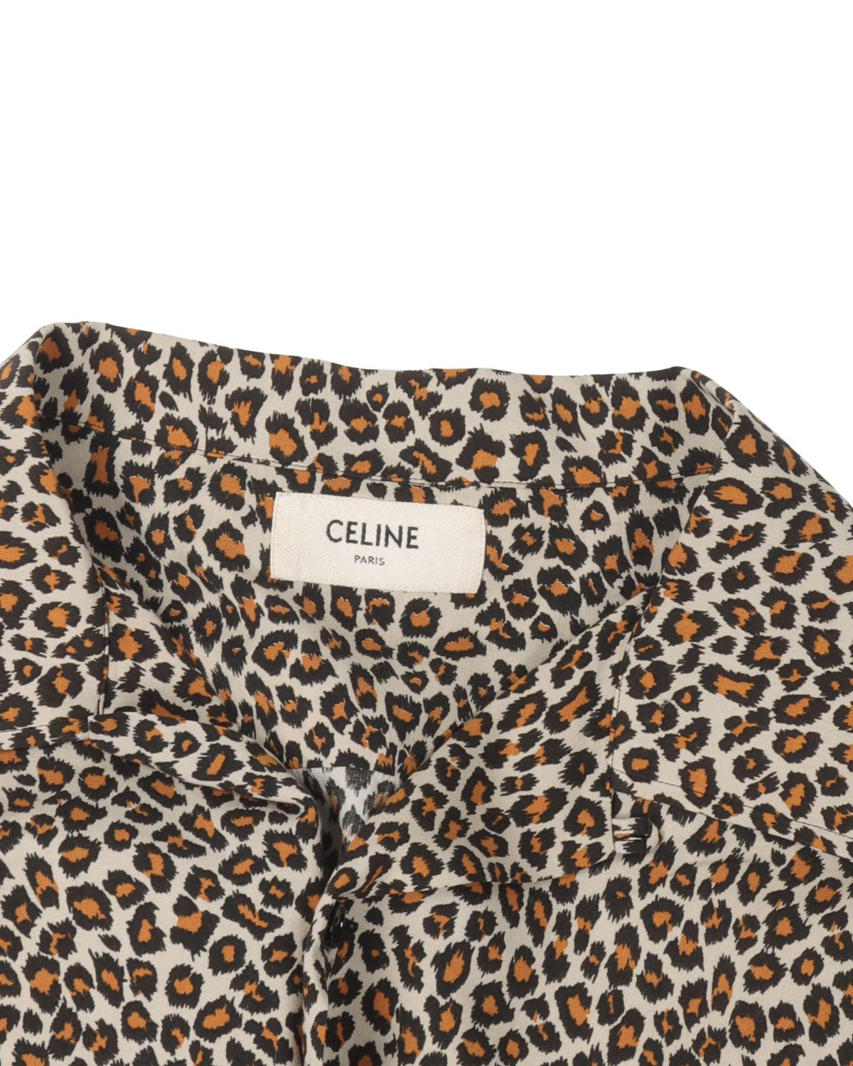Leopard Button Up Short Sleeve Shirt