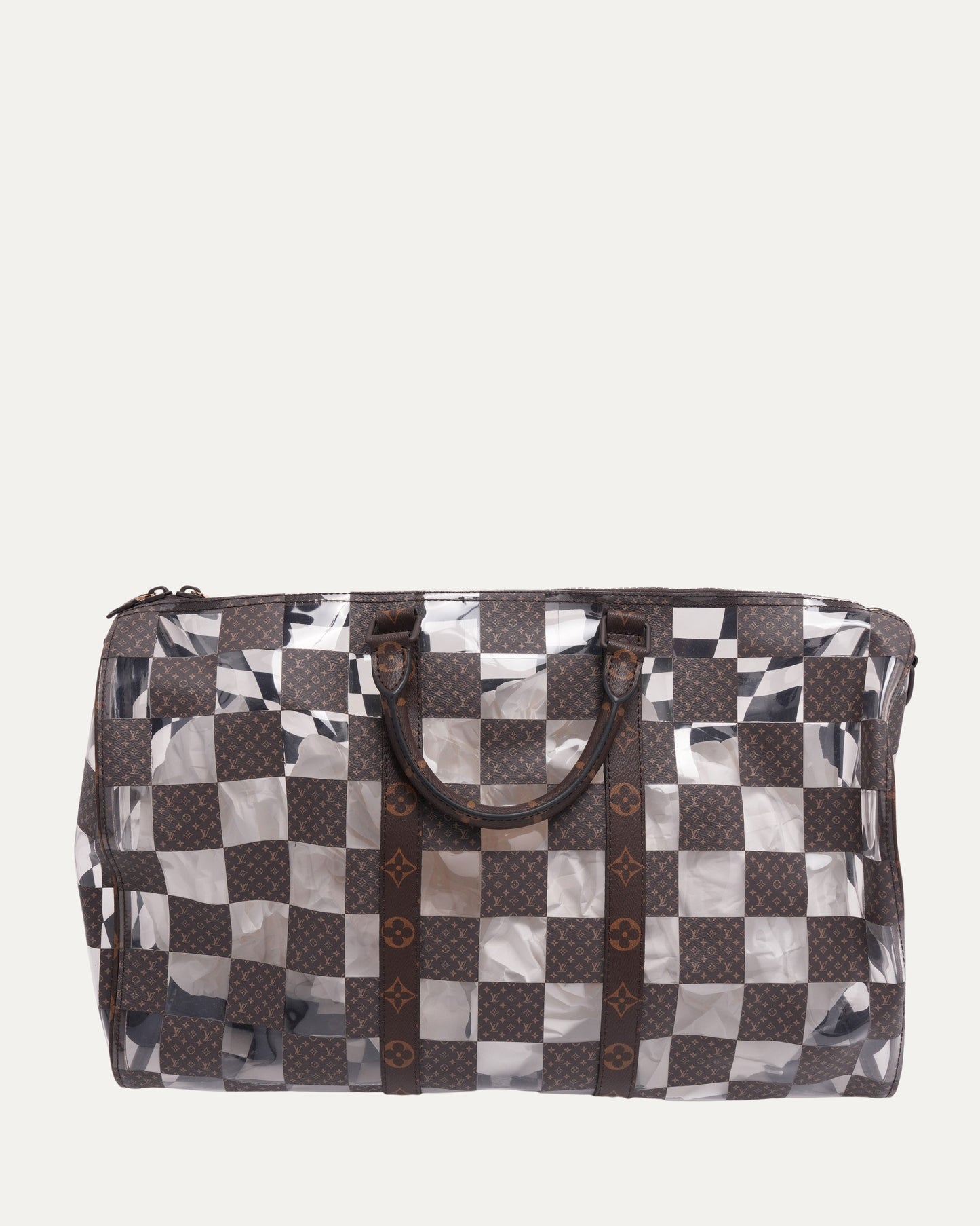 PVC Damier Monogram Keepall Bandouliere 50