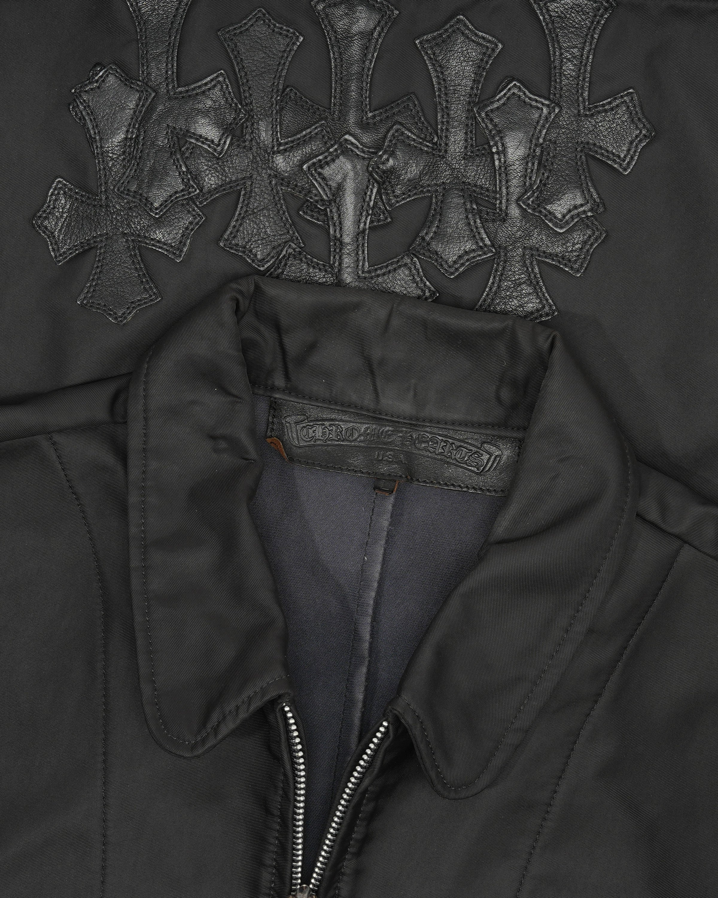 Cemetery Cross Nylon Trucker Jacket