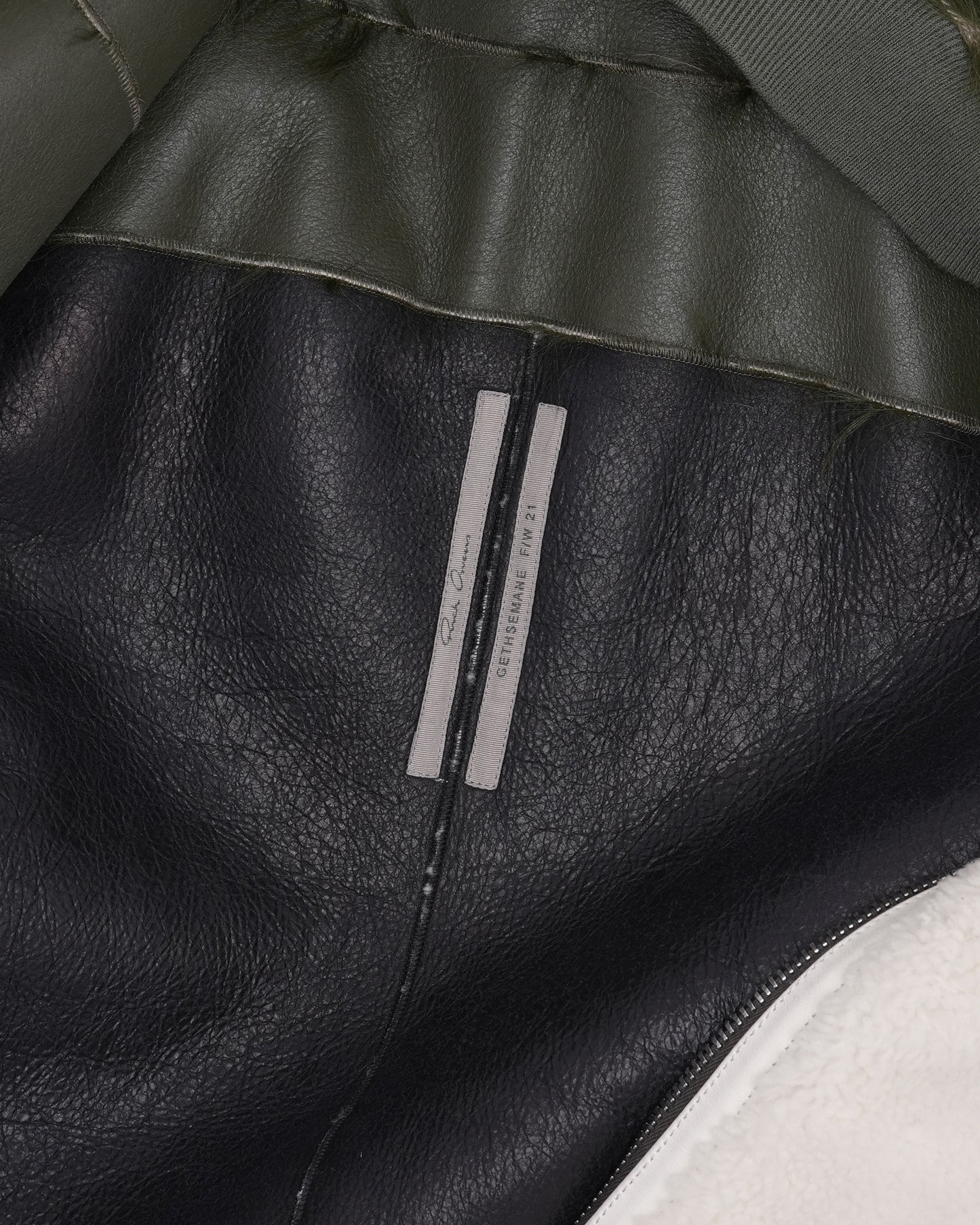 AW21 Gethsemane Fur Leather Bomber Jacket