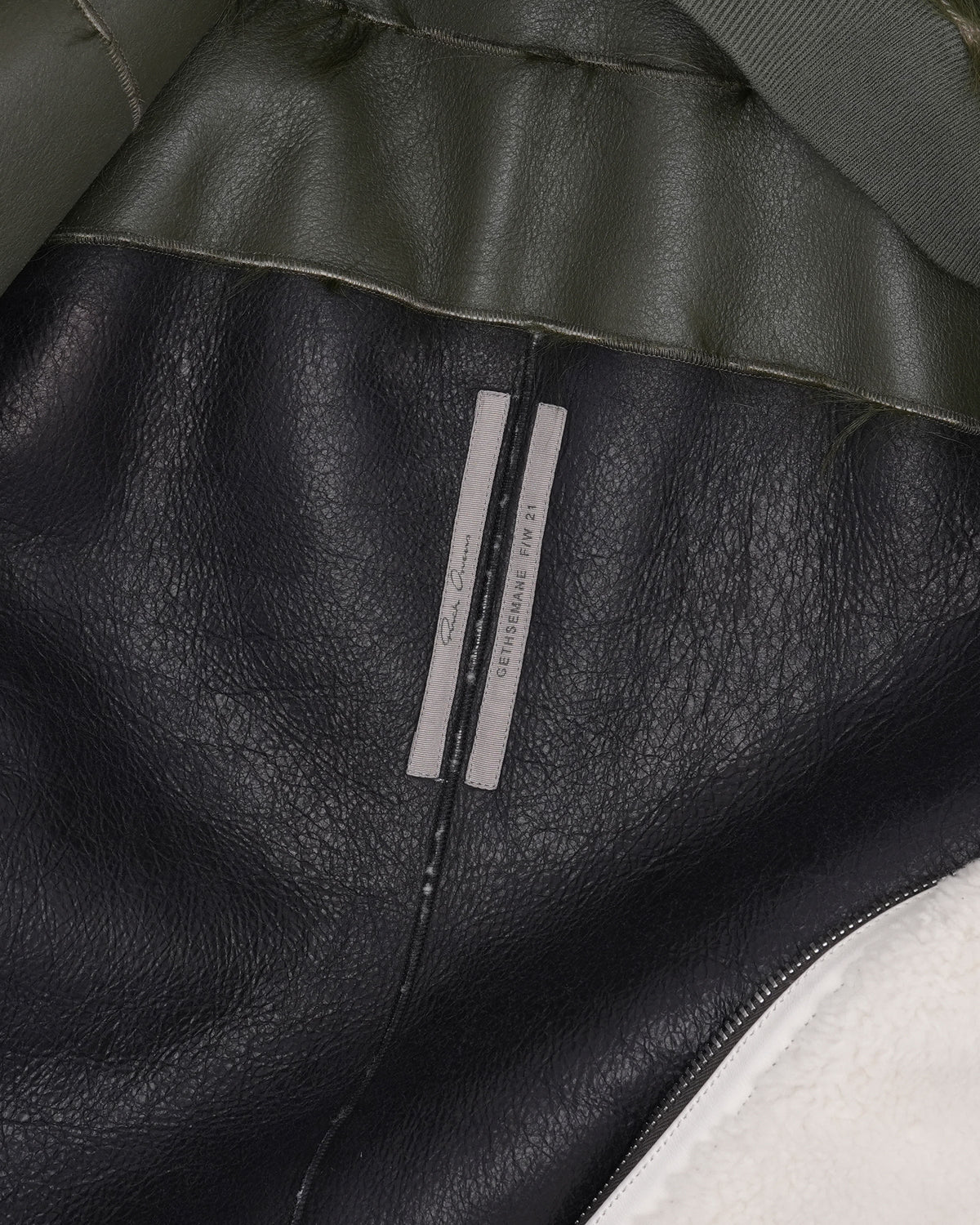AW21 Gethsemane Fur Leather Bomber Jacket