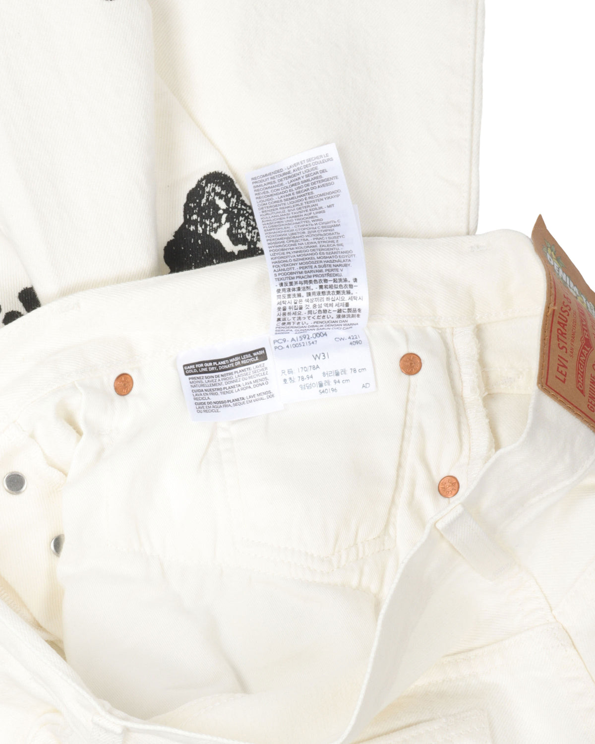 Levi's Cotton Wreath 501 Jeans