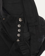 Flared Moleskin Cross Patch Pants