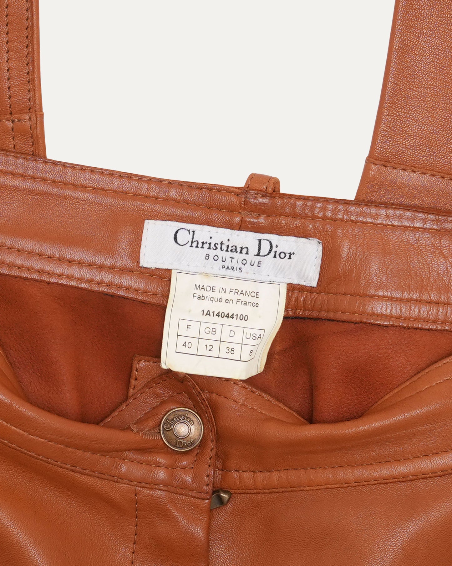 FW 2001 Lamb Leather Pants