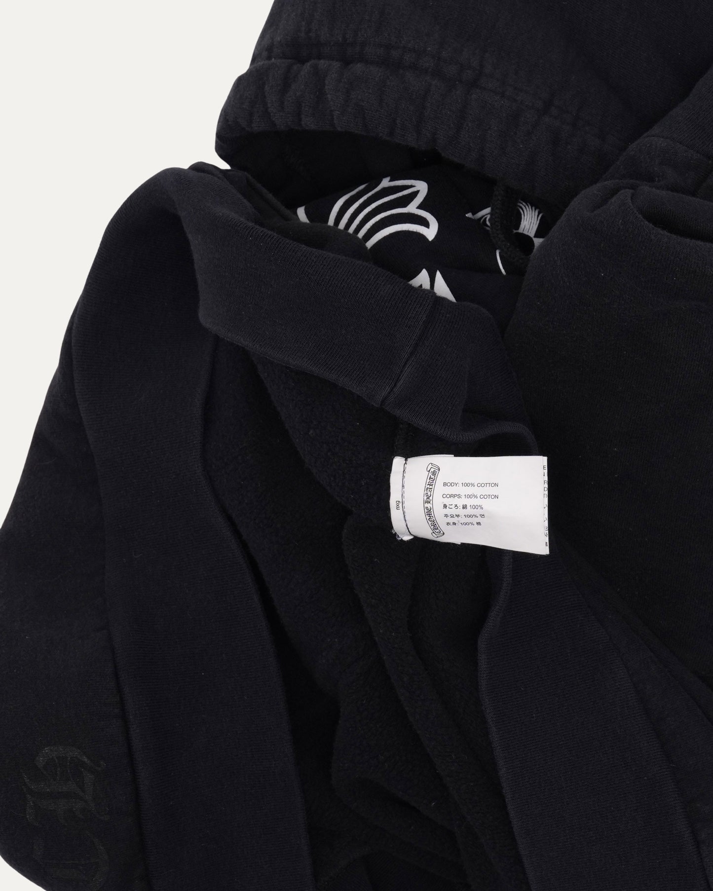 Stencil Sleeve Horseshoe Logo Hoodie