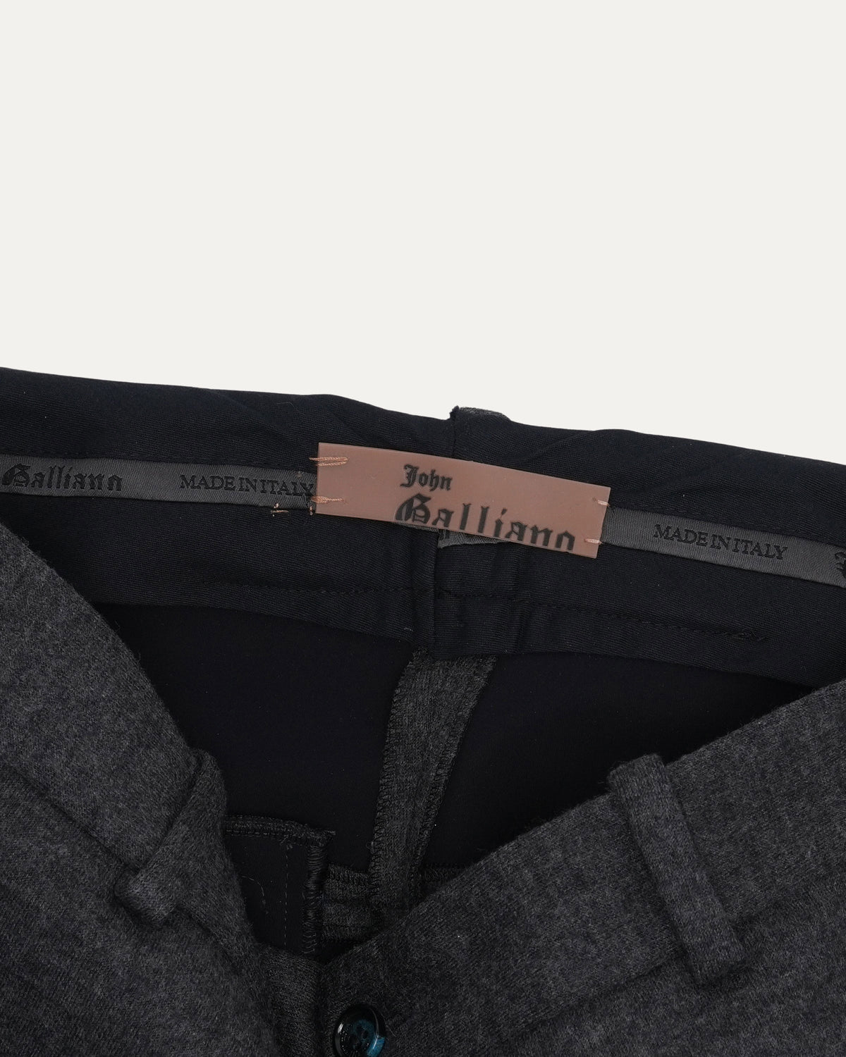 Wool Zipper Pocket Trousers