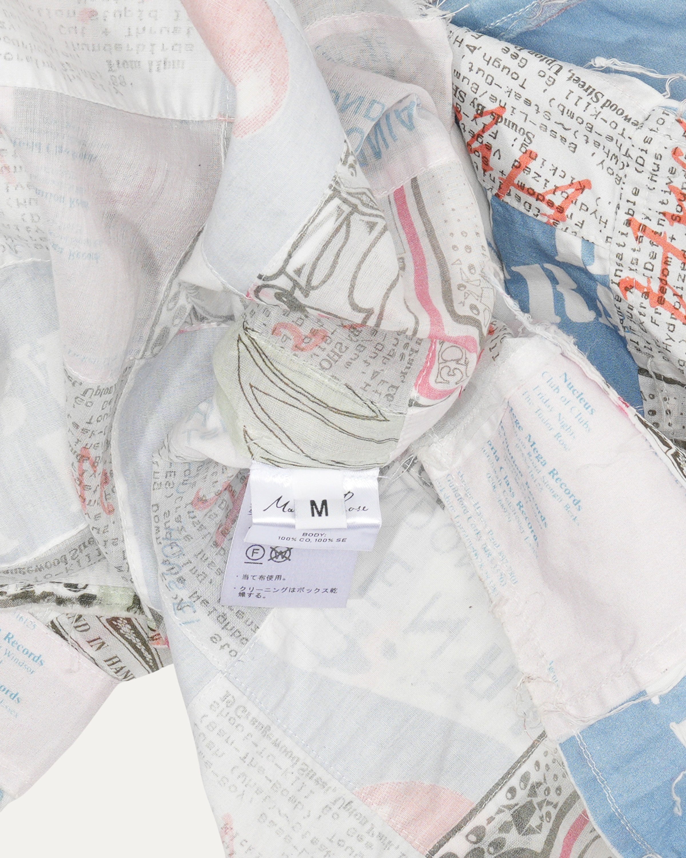 Newspaper Patchwork Shirt