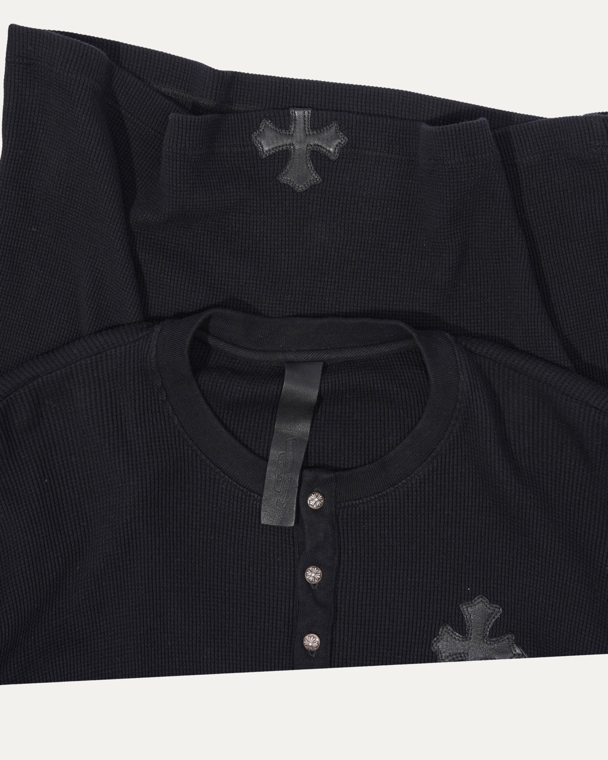 Cross Patch Thermal Henley Shirt