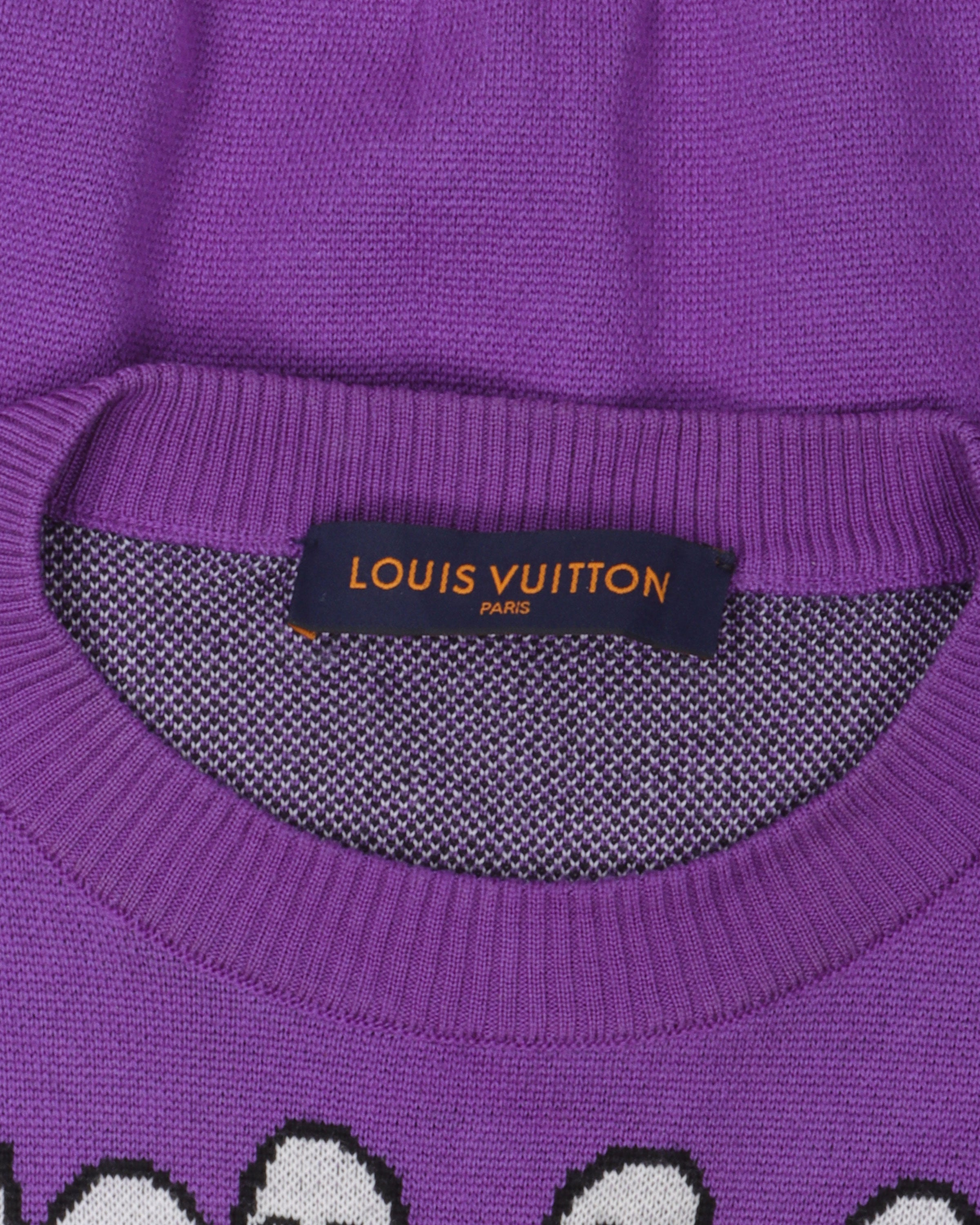 Louis Vuitton Studio Jacquard Crewneck Figue. Size Xs