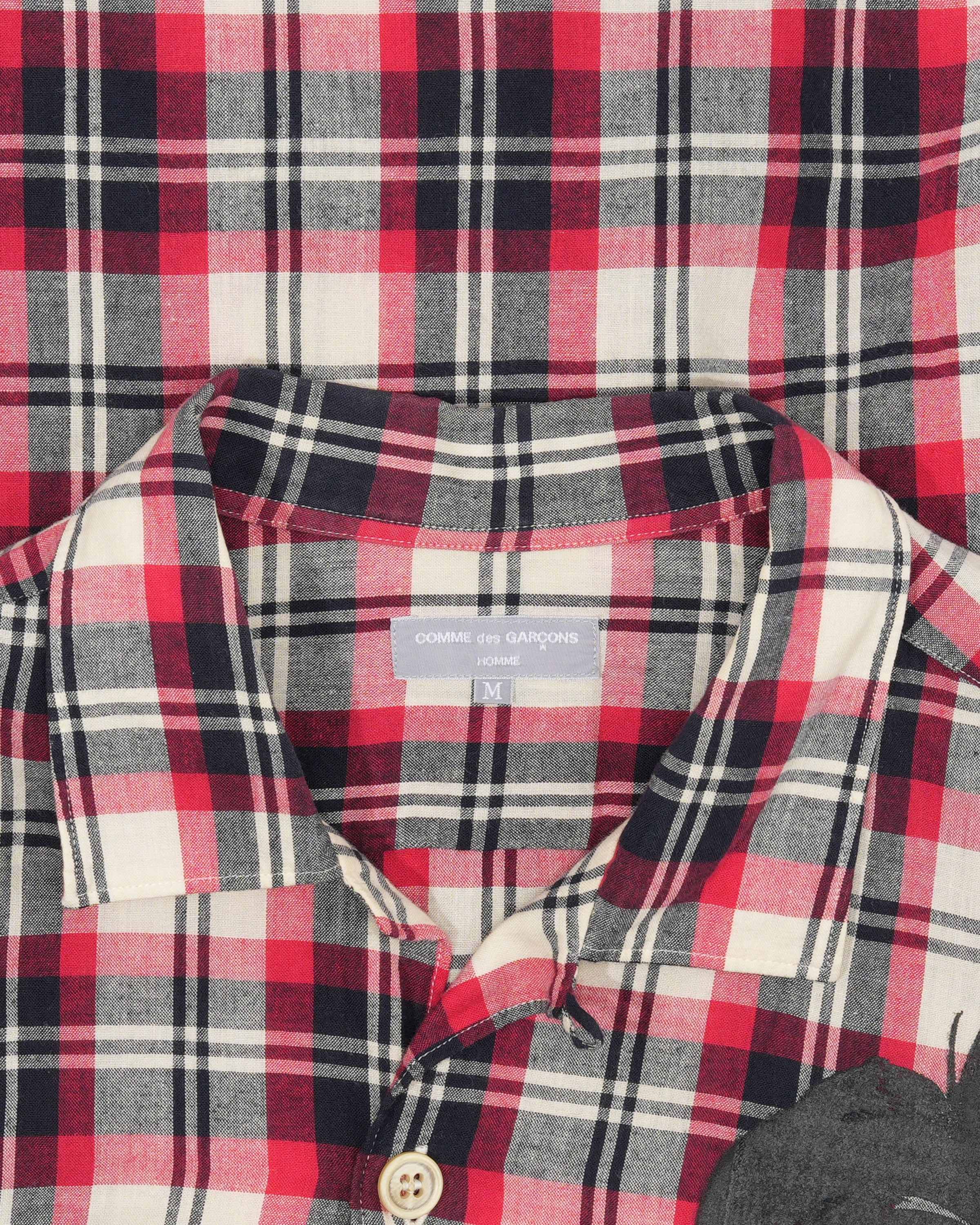 Homme Plus Painted Graphic Flannel Shirt