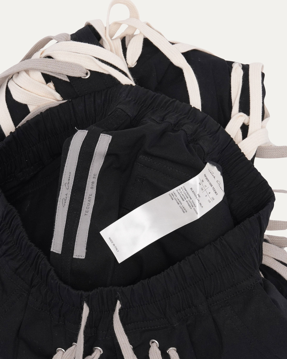 SS20 TECUATL Megalaced Cargo Jogger Pants