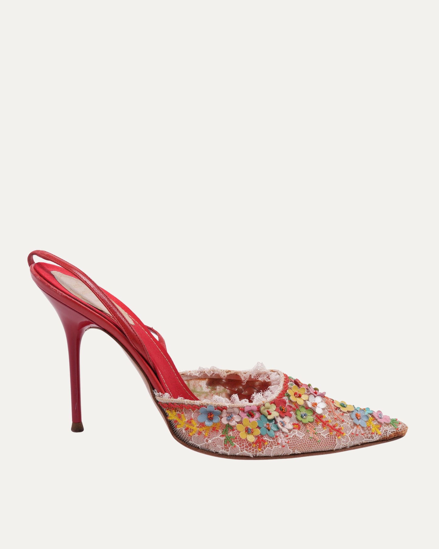 Vintage Floral Heels