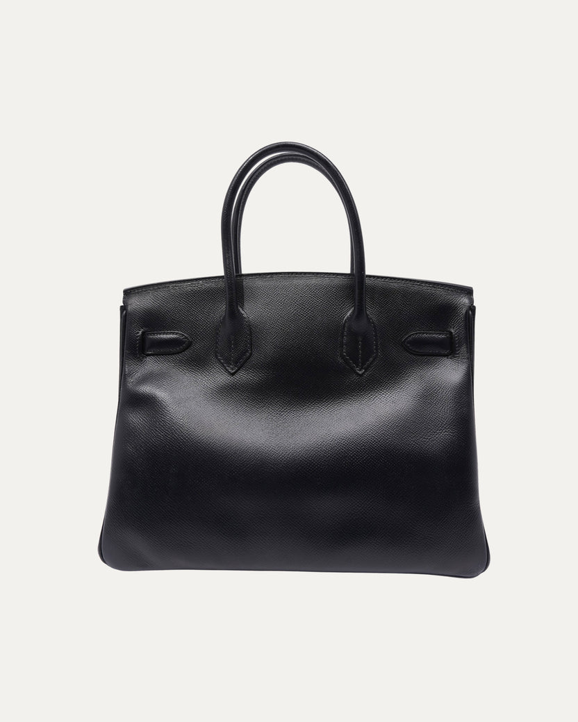 Noir Epsom Leather Birkin 30