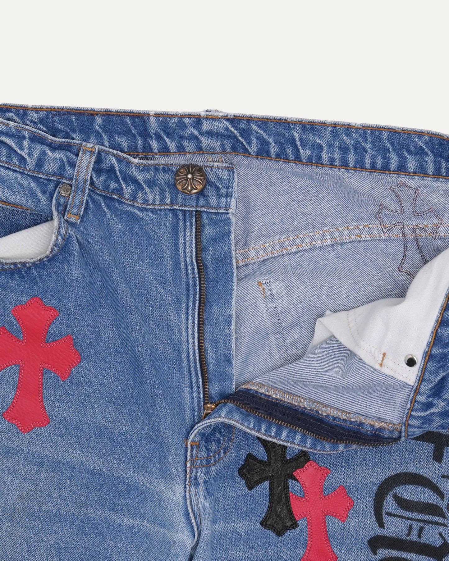 Levi's 505 Cross Patch Stencil Jeans
