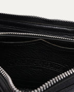 Embellished Cross Patch Long Zip Wallet