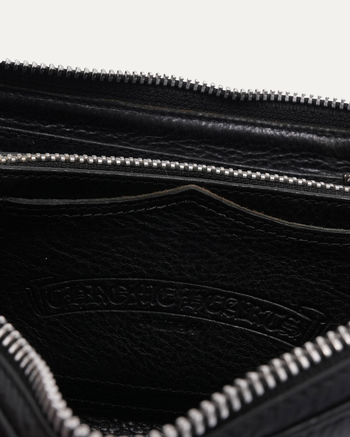 Embellished Cross Patch Long Zip Wallet