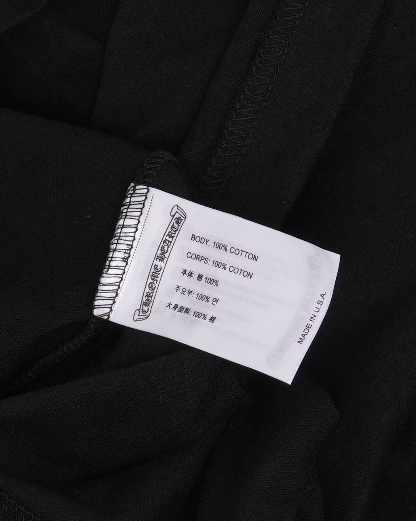 Neck Logo Long Sleeve Pocket T-Shirt