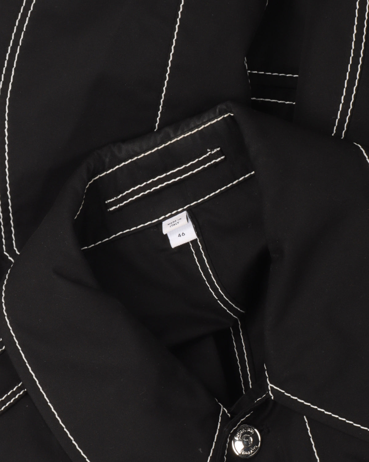 Contrast Stitch Trench Coat
