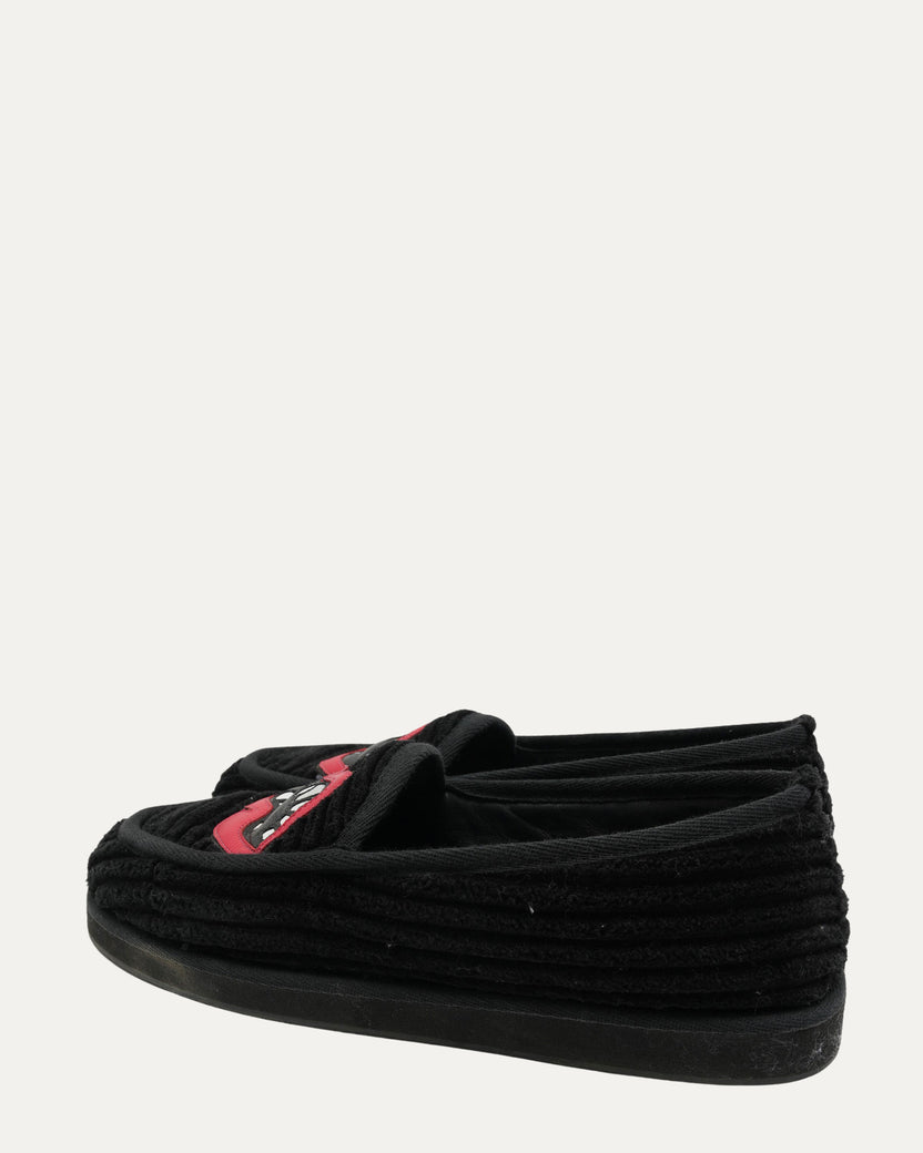 Matty Boy Chomper Patch Heavy Cord House Slippers