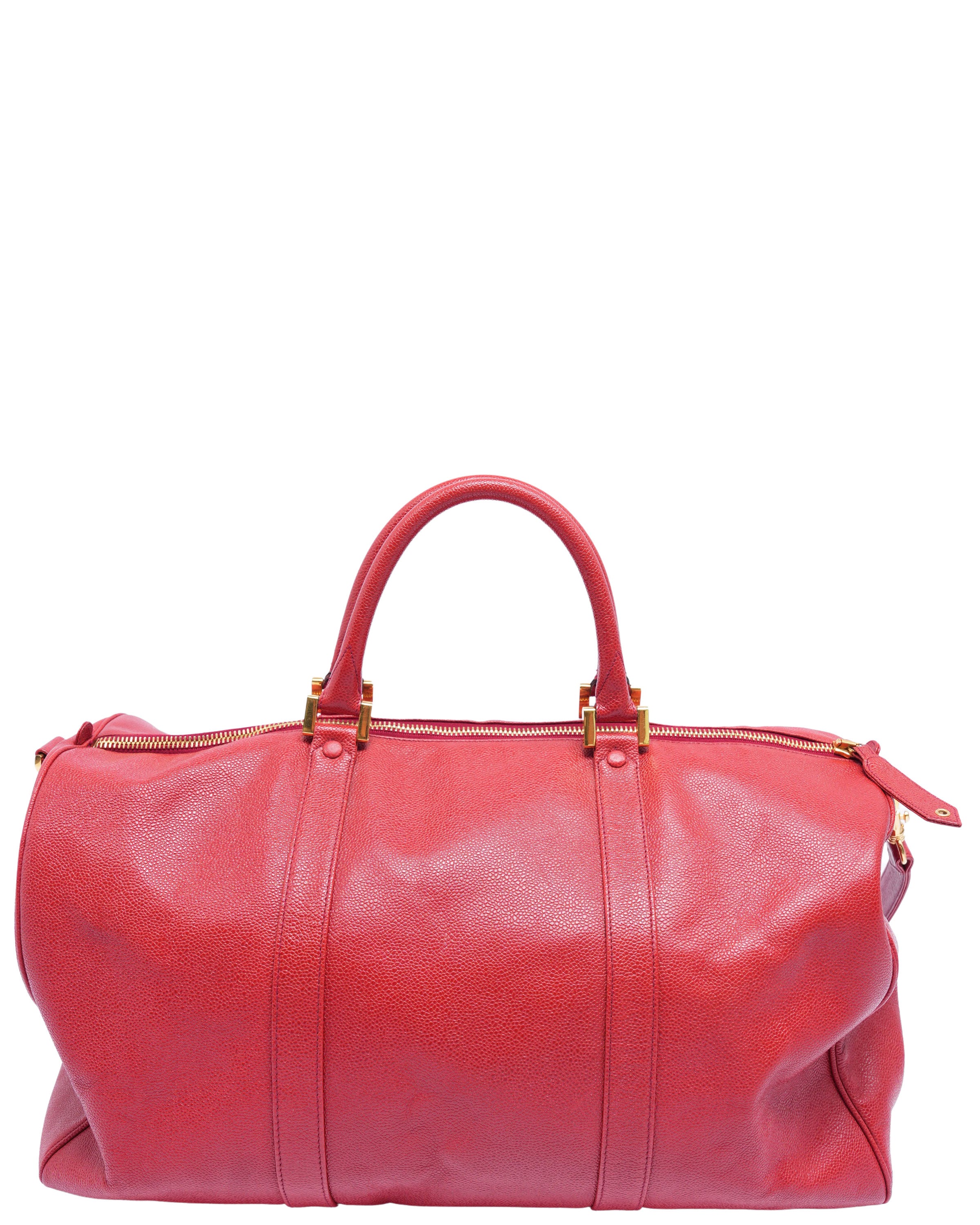 Caviar Leather Boston Bag