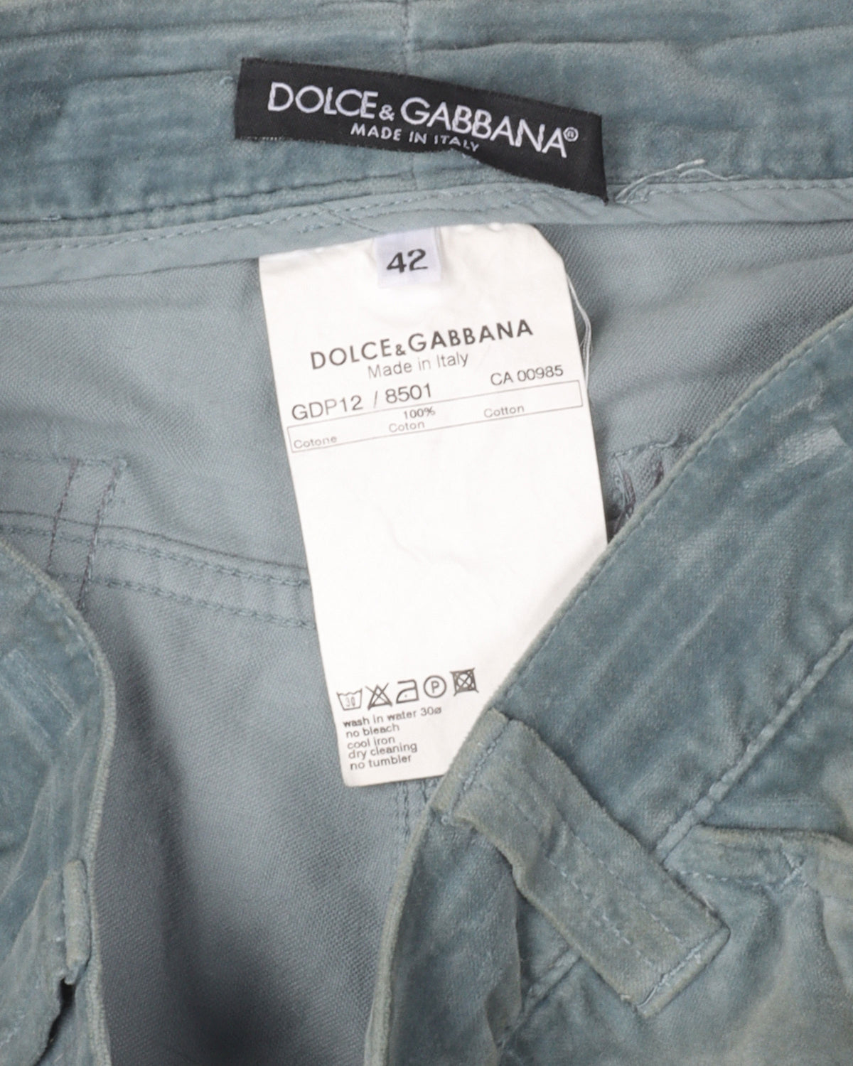 Velour Bondage Pants