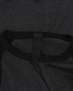 Silk Blend Cross Patch Long Sleeve Raglan T-Shirt