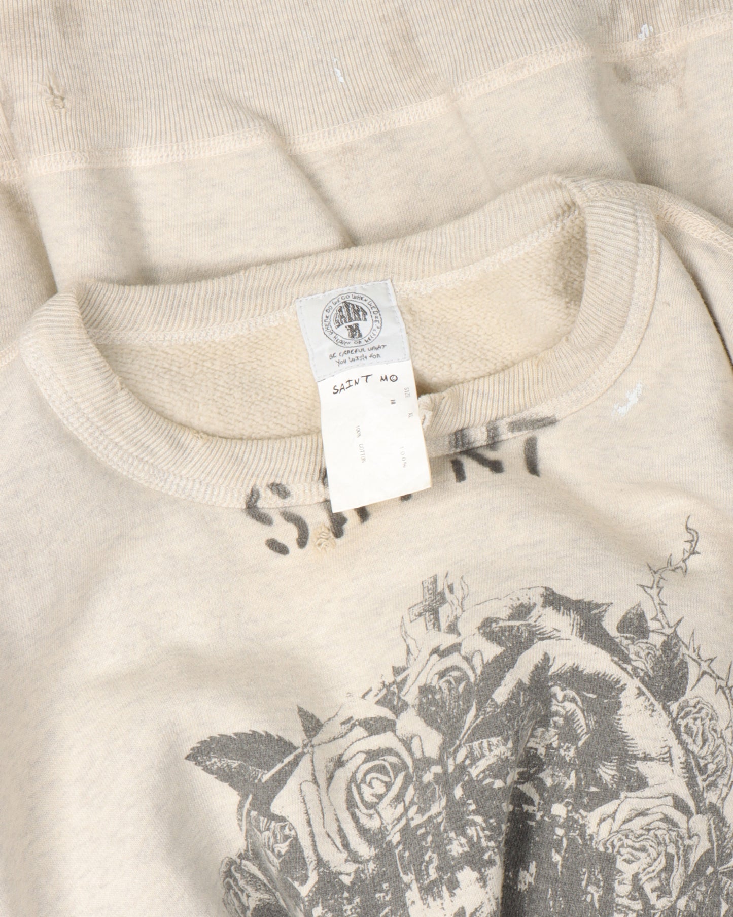 Distressed Jesus Crewneck