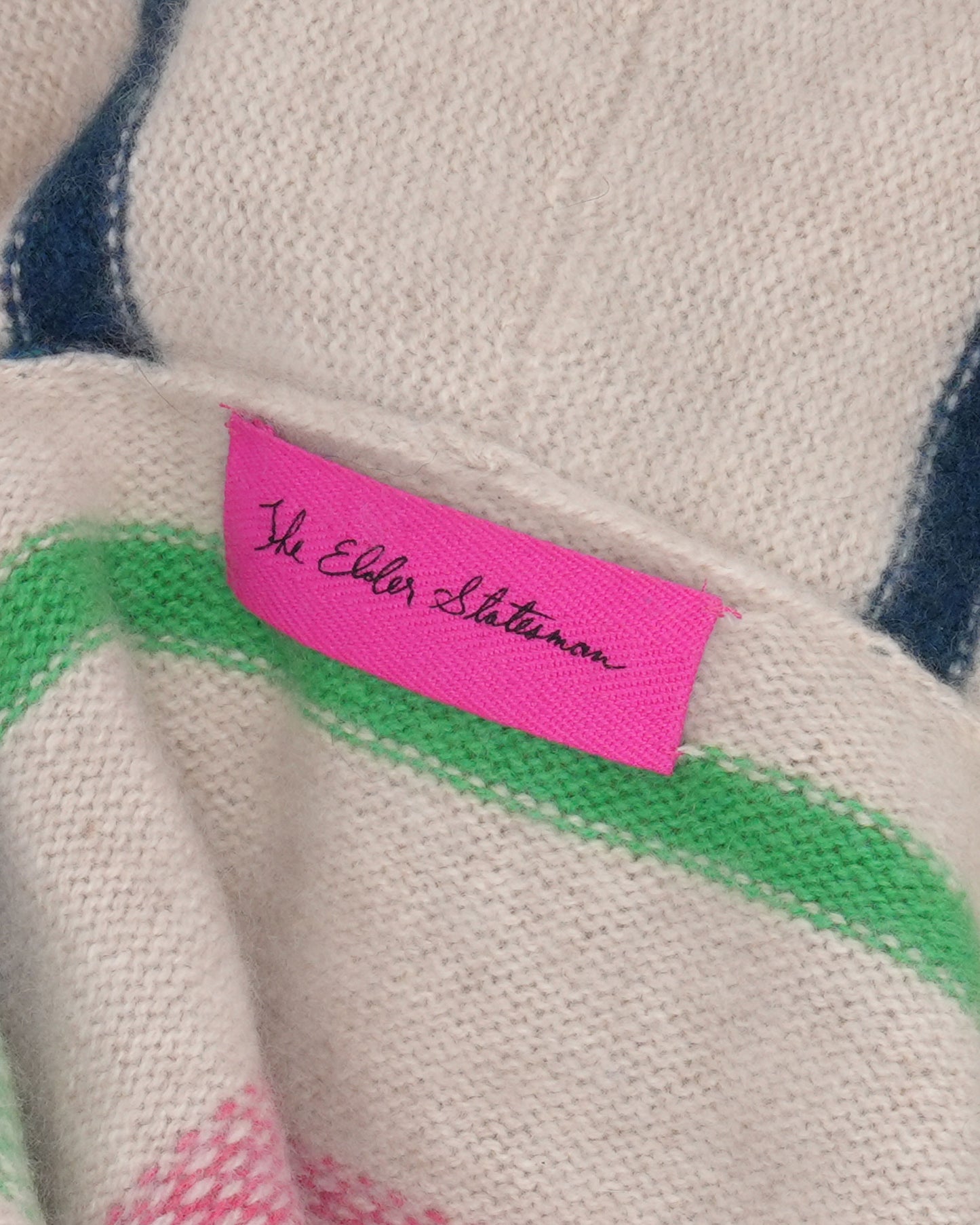 Striped Cashmere Cardigan