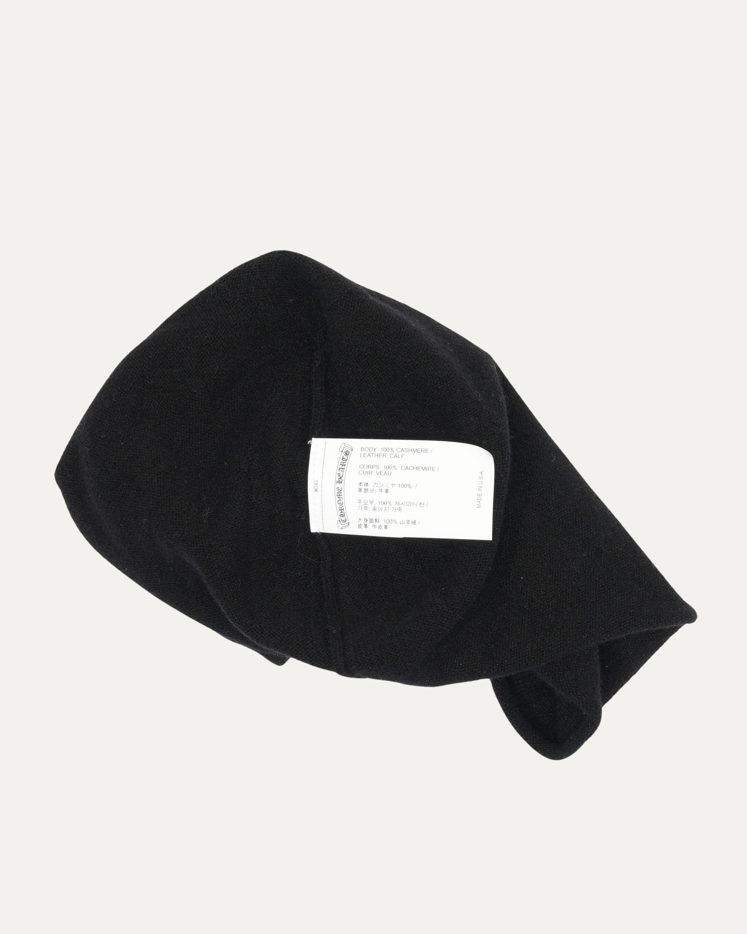 Cross Patch Cashmere Beanie