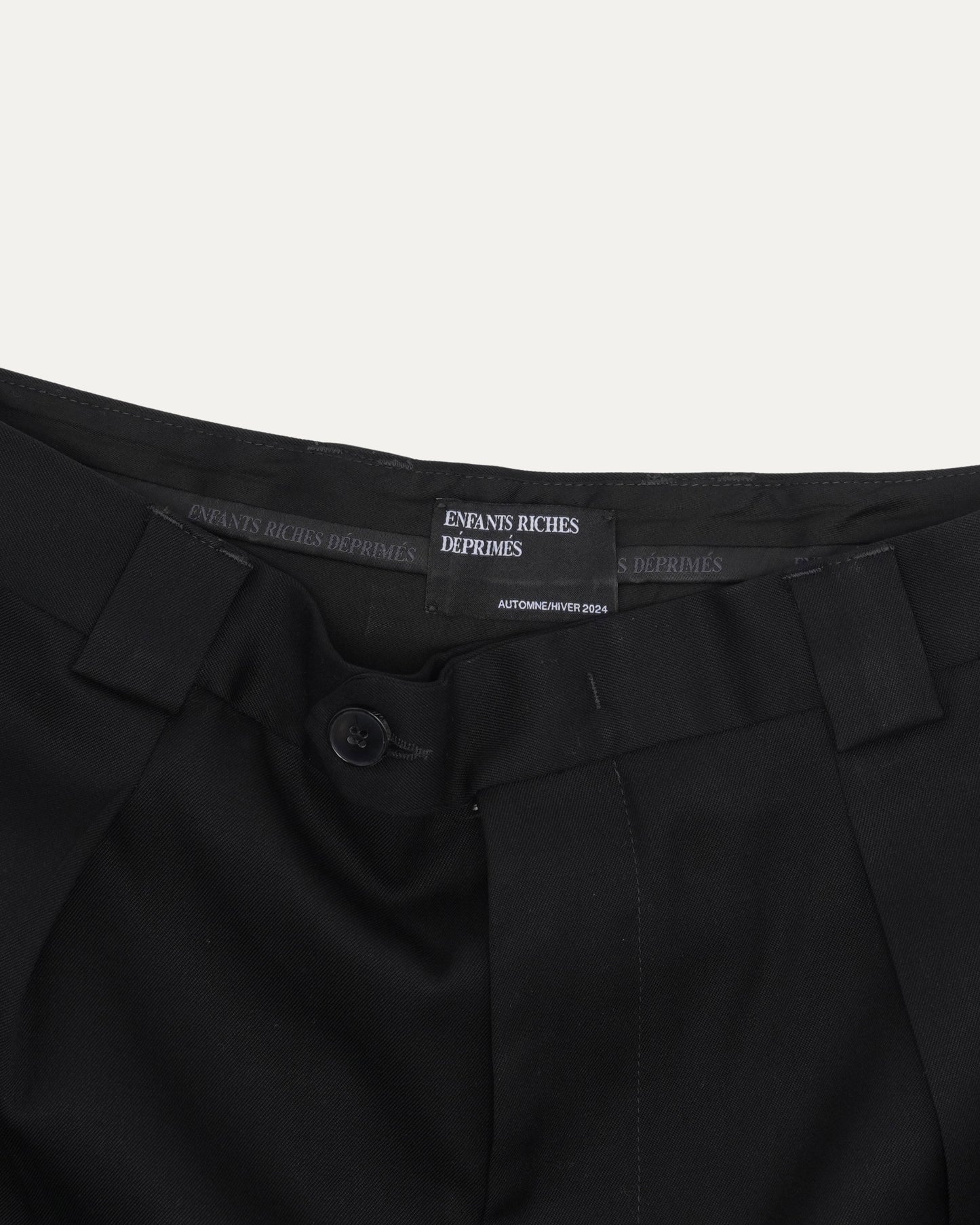 Virgin Wool Pleated Trousers