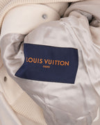 Multi-Patches Mixed Leather Varsity Blouson