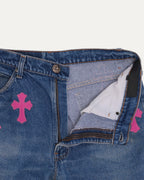 Levi's 517 Orange Tab Cross Patch Jeans