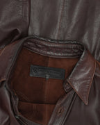 Fleur Yoke Leather Shirt