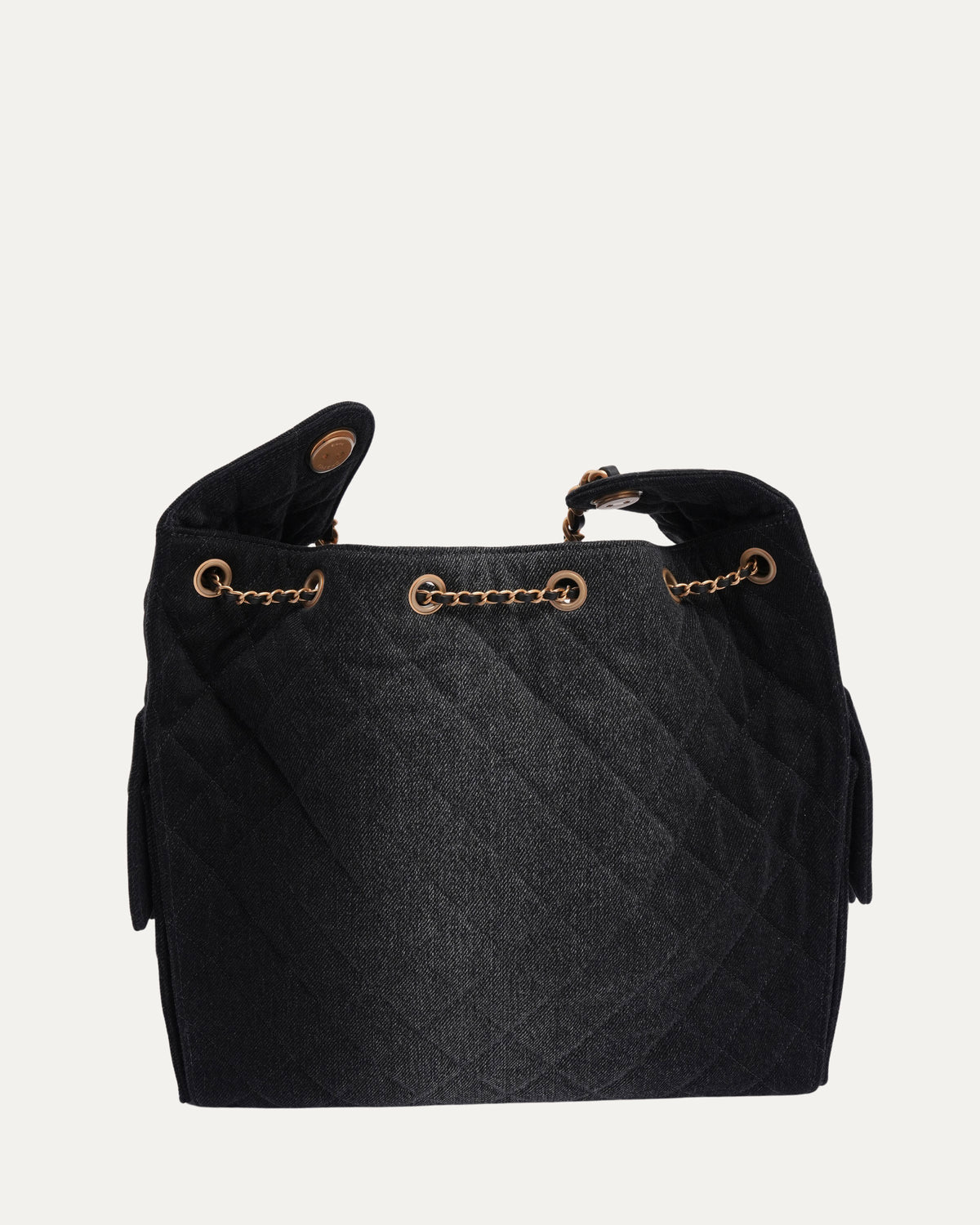 Denim Quilted Medium 25 Hobo Bag