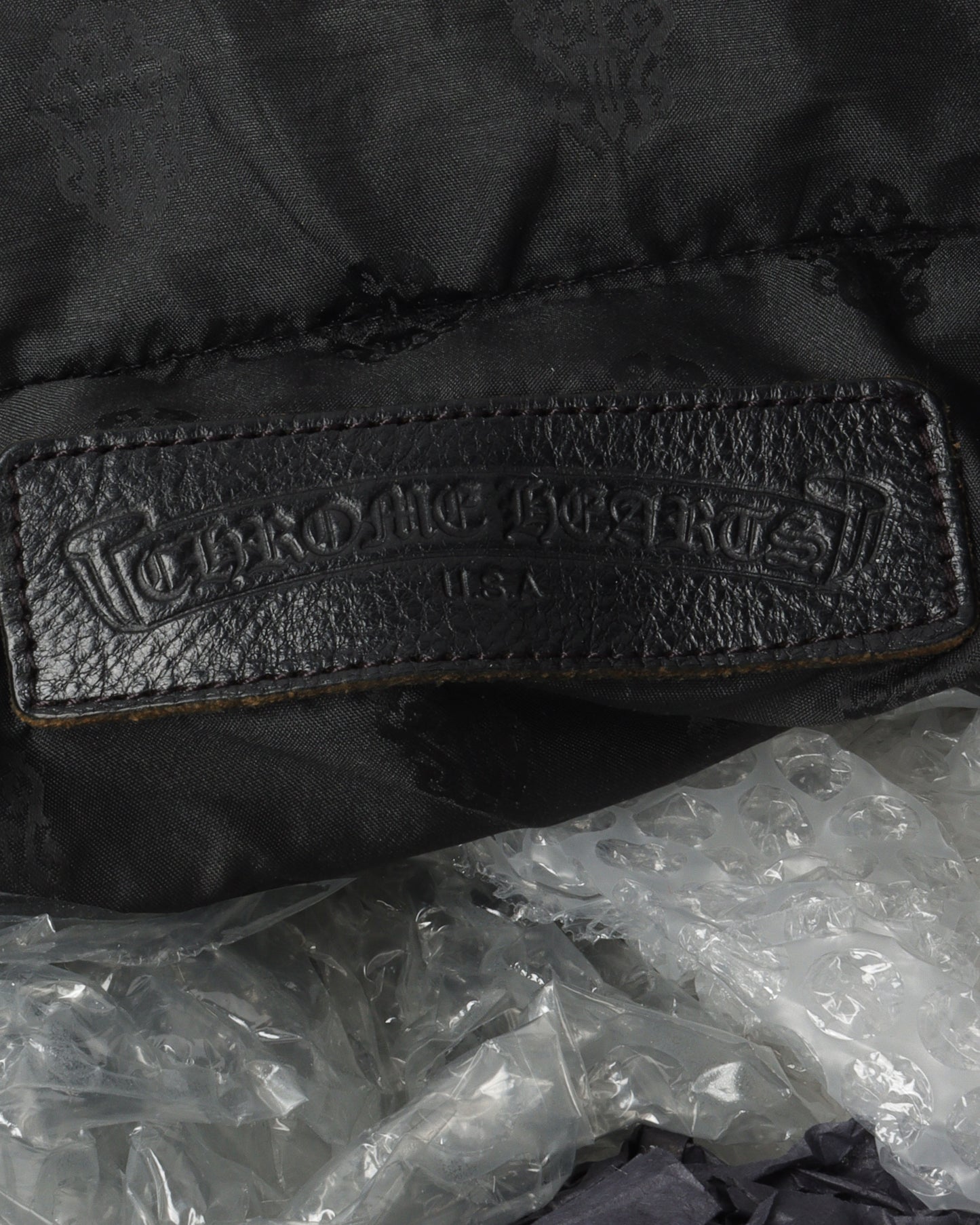 Camouflage Cross Patch Leather Bag