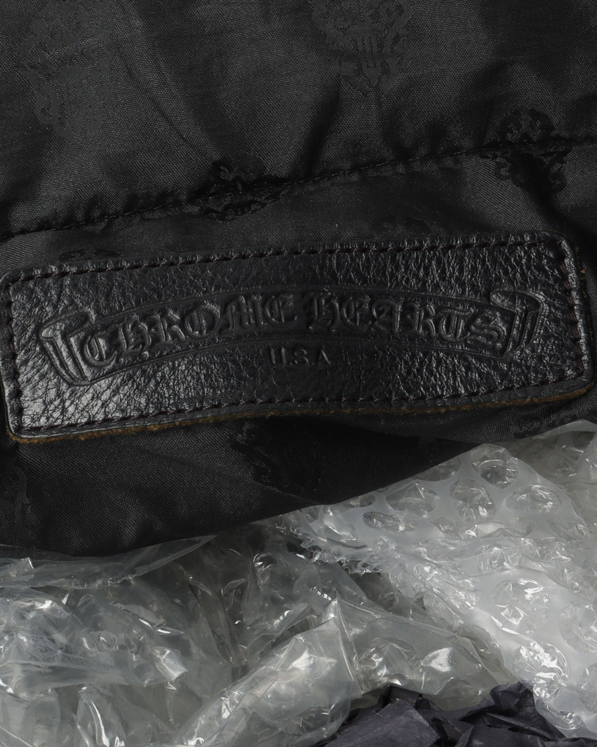 Camouflage Cross Patch Leather Bag