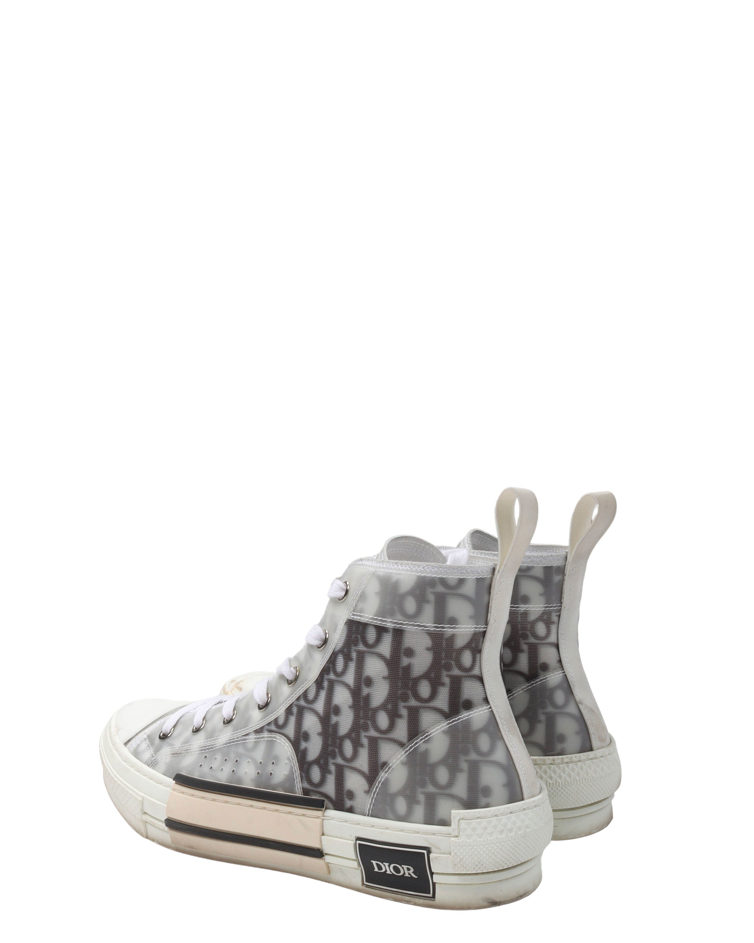 B23 Oblique Monogram High Top Sneakers