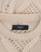 Distressed Cable Knit Sweater