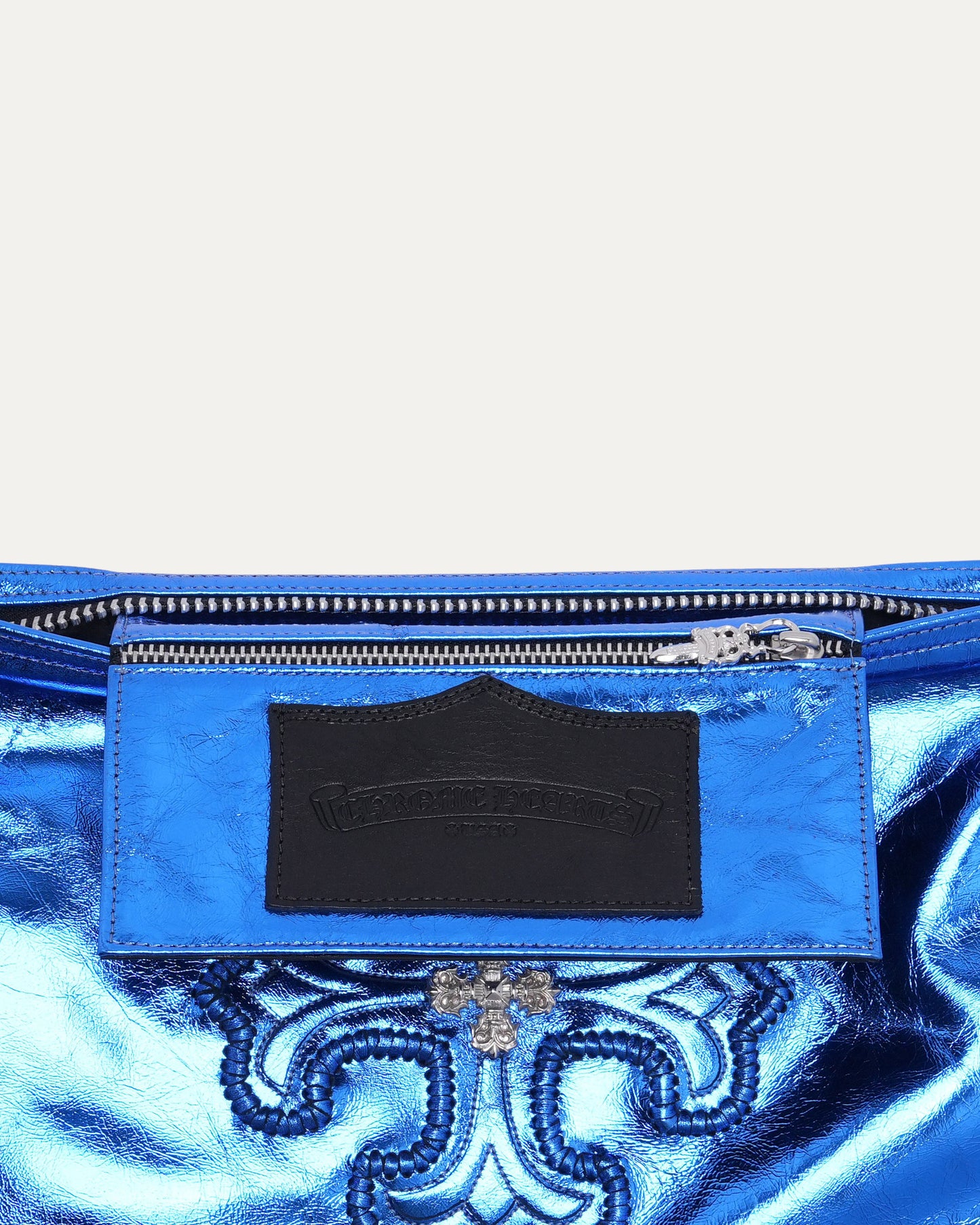 Filigree Plus Cross Embellished Pouch